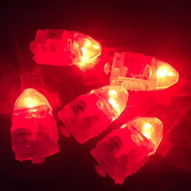 AolKee Lot de 100 mini lampes LED pour ballons de fête, ballon lumineux,  mini lampe led, ballons lumineux, lumières LED pour décoration de Noël,  fête