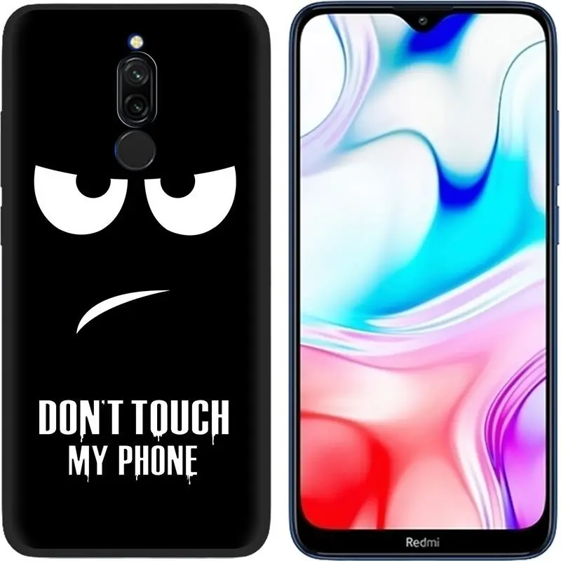 Мягкий силиконовый чехол для Xiaomi Redmi 8, чехол s 6,22 '', черный бампер, чехол, милый мультяшный чехол для телефона s, чехол для Xiaomi Redmi8 8A 8 A - Цвет: 1