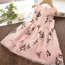 Г. Летние модные платья принцессы с пышными рукавами и героями мультфильмов для девочек; милое детское платье; 6 шт/лот;