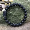 Amorcome 12 Zodiac Sign Black Chakra Bracelet Cancer Leo Virgo Libra Natural Stone Charm Bracelets Birthday Gift ► Photo 3/6