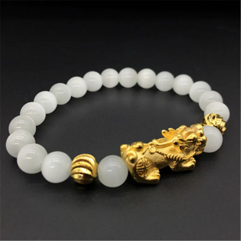 4 цвета s натуральный круглый Опаловый камень браслеты из бисера золотого