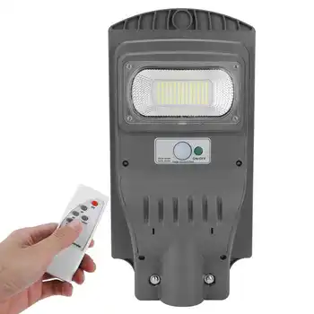 

led light wall bathroom light 60W Outdoor Waterproof Solar Power Radar Motion Sensor LED Street Lamps with Remote Control