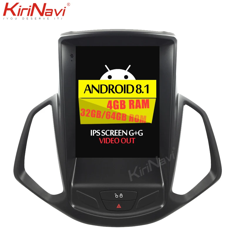 Clearance KiriNavi Vertical Screen Tesla Style Android 8.1 10.4