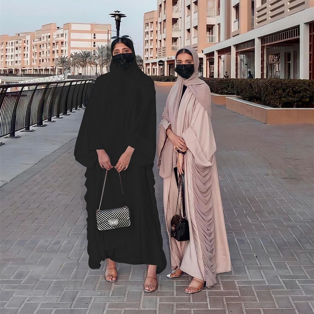 Eid Mubarak Ramadan Kaftan Open Abaya Dubai Kimono Turkey Islam Pakistan Muslim Dress For Women Robe Longue Arabe Djellaba Femme