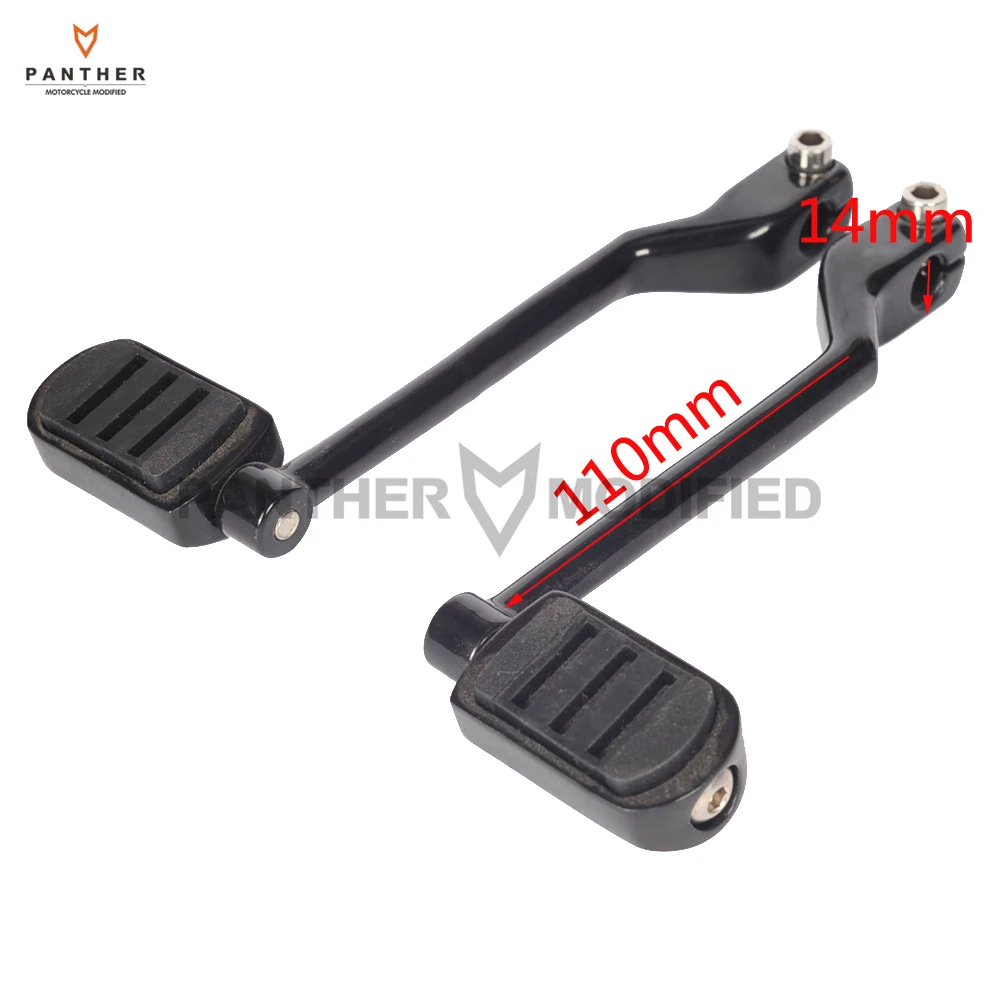 Black Motorcycle Left Heel Toe Shift Lever Pedal Set Moto Shifter Lever case for Harley Touring FL Softail Trike