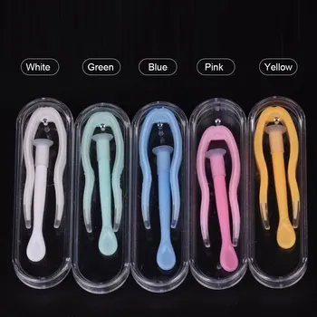 

Contact Lense Case Applicator Remover Set Wearing Stick Inserter Soft Tip Tweezers Hygienic Case Cosmetics Makeup Tool