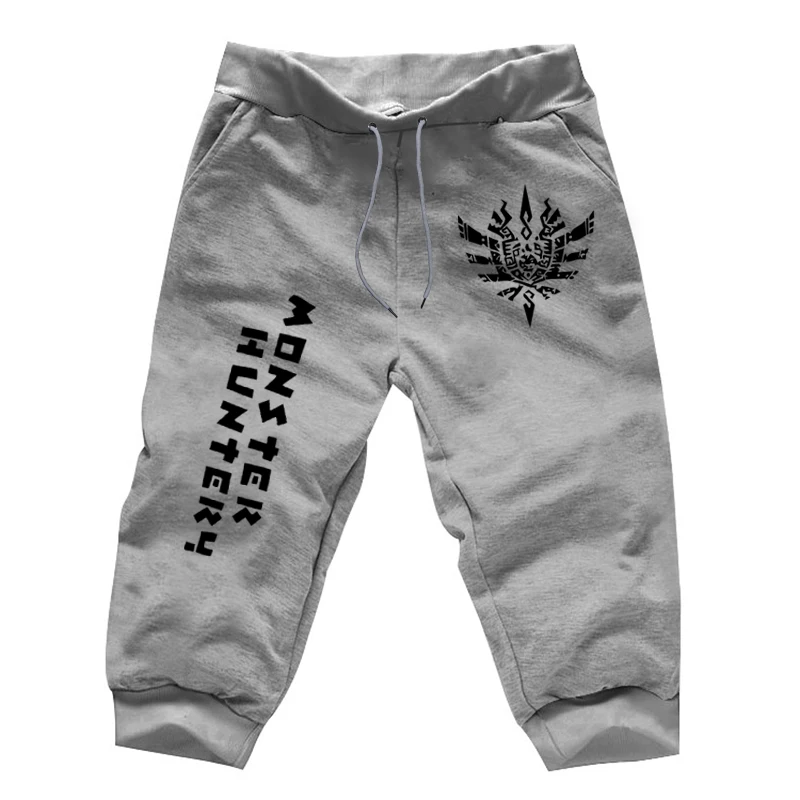 Cropped Trousers 8 Лето мешковатые штаны, 7 Minutes Of брюки Мальчики теленок-Длина брюки Мужская Мода Фитнес Джоггеры мужские тренировочные брюки Harajuku Спортивные штаны - Цвет: Cropped Trousers 8