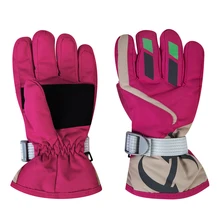 Puseky От 3 до 6 лет, Детские Зимние теплые перчатки для мальчиков и девочек, лыжные перчатки для велоспорта, альпинизма, водонепроницаемые