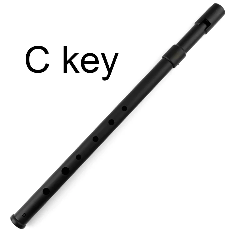 Черная ABS пластиковая флейта C D Key Tinwhistle Ireland музыкальный инструмент электрическая настройка ирландская флейта - Цвет: C