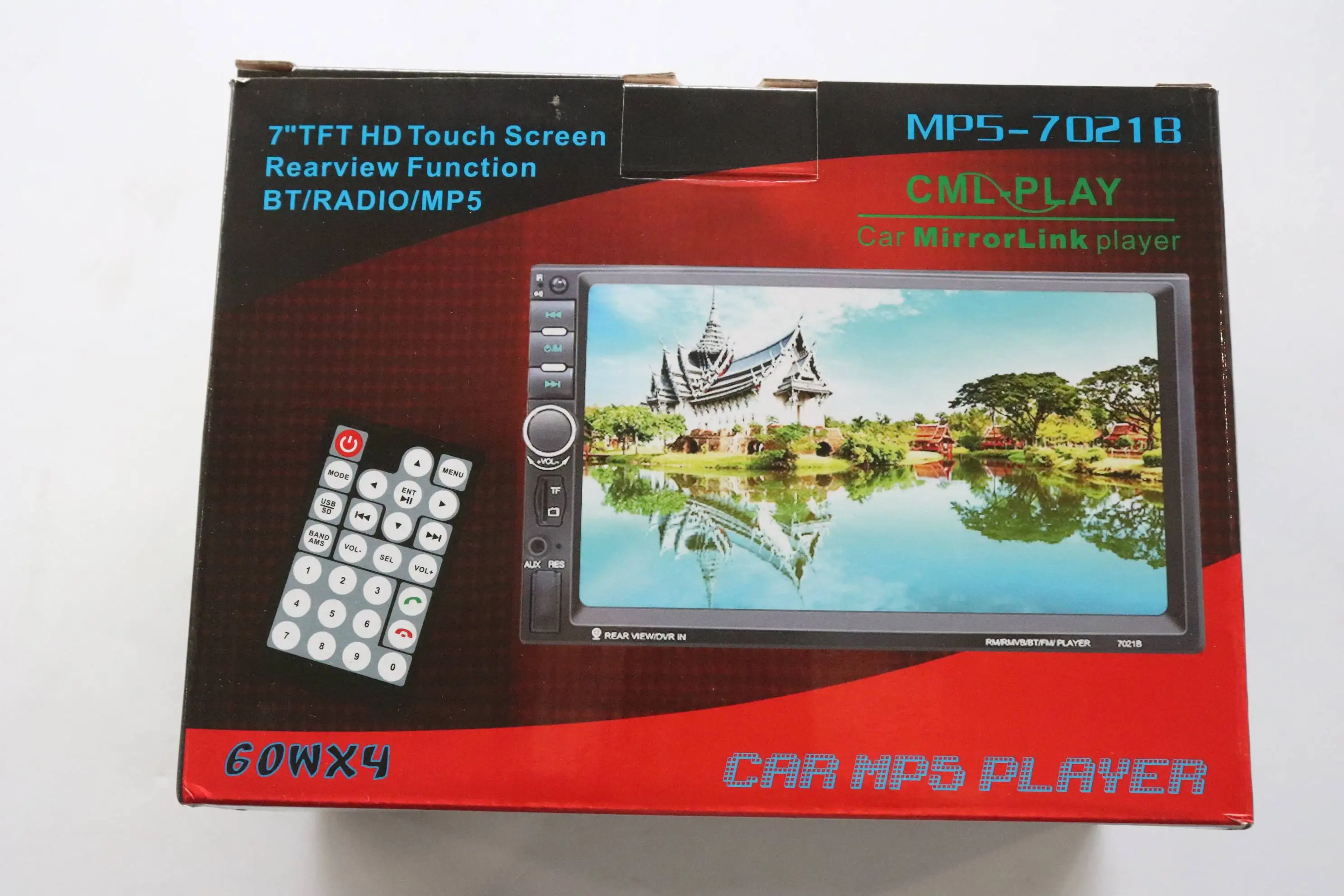 7023B автомобильный двойной Din dvd-плеер 7 дюймов сенсорный экран TFT медиа радио MP5 плеер камера заднего вида вход