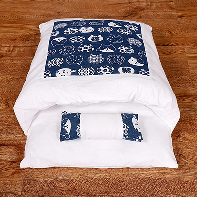

Removable Dog Cat Bed Cat Sleeping Bag Sofas Mat Winter Warm Cat House Small Pet Bed Puppy Kennel Nest Cushion Pet Products