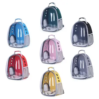 

Pet Puppy Bag Travel Carrier Backpack Cat Dog Space Capsule Breathable Transparent Window with Soft Mat