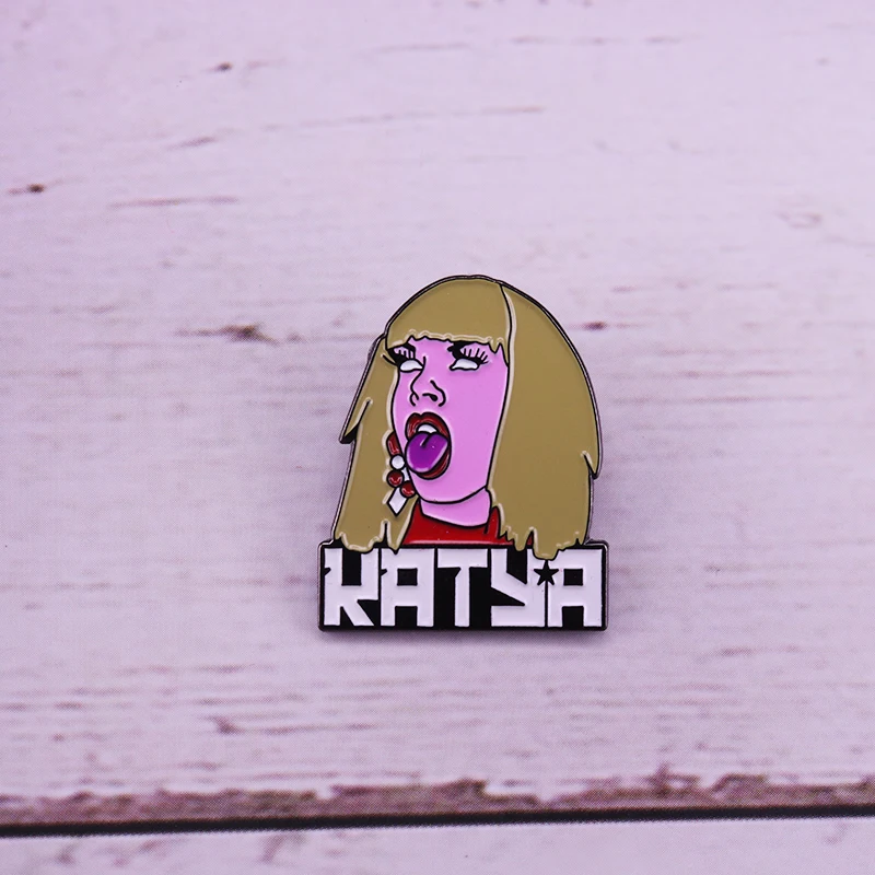 

Katya pin Super Star from Rupaul's Drag Race enamel pin