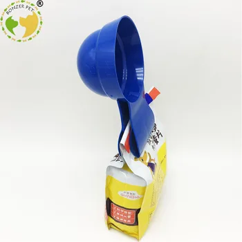 

Bonzerpet Dog Cat Measuring Cup Food Spoon Bag Sealing Clip Bowls Multi-Function Feeding Bowl For Cats/Puppies/Small Dogs Scoop