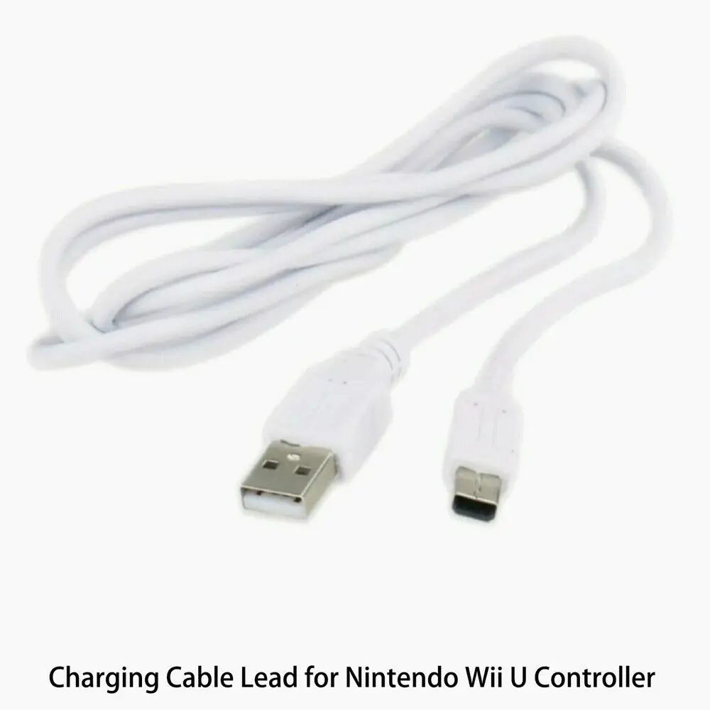 BAAQII 3M USB Charging Charger Cable Cord for Nintendo WII U Gamepad