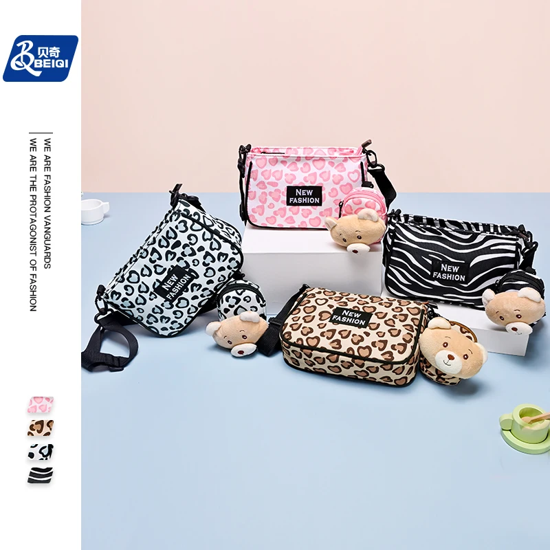 BQ Winter Style Sweet Cute Cartoon Mini Crossbody Purse Cross Body Single Shoulder Messenger Bag Set For Women Girls Casual