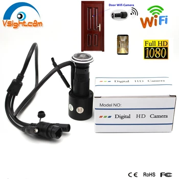 1080P IMX307 Wifi 오디오 문 눈 구멍 1.78mm 넓은 각 180 정도 CCTV 네트워크 소형 구멍 뚫는 문 IP 사진기 P2P