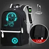 Mjzkxqz Student School Backpack Luminous USB Charge School Bag For Teenager Boy Anti-Theft Children's Schoolbags Laptop Backpack ► Photo 2/6