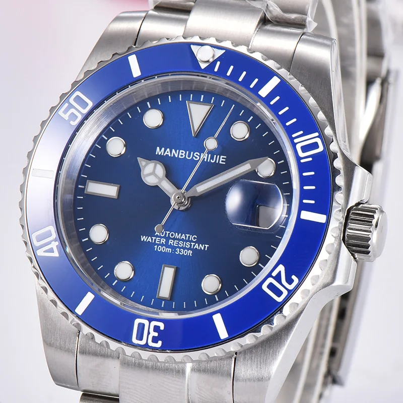 Осенние мужские 40 мм европейские и американские бизнес нержавеющая сталь 100 м