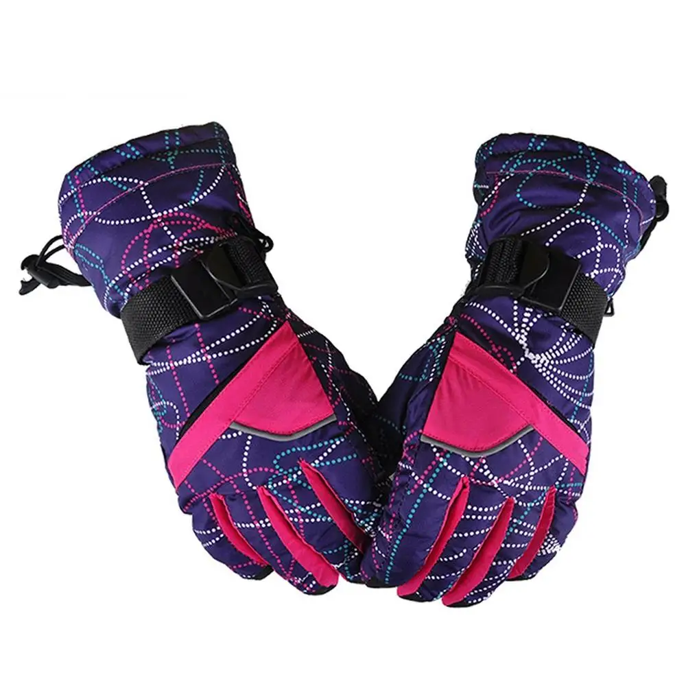 5 Feiyu Men Women Waterproof Windproof Ski Gloves Winter Warm Thick Glove Outdoor Sports Riding Skating Skiing Accessories - Color: 5