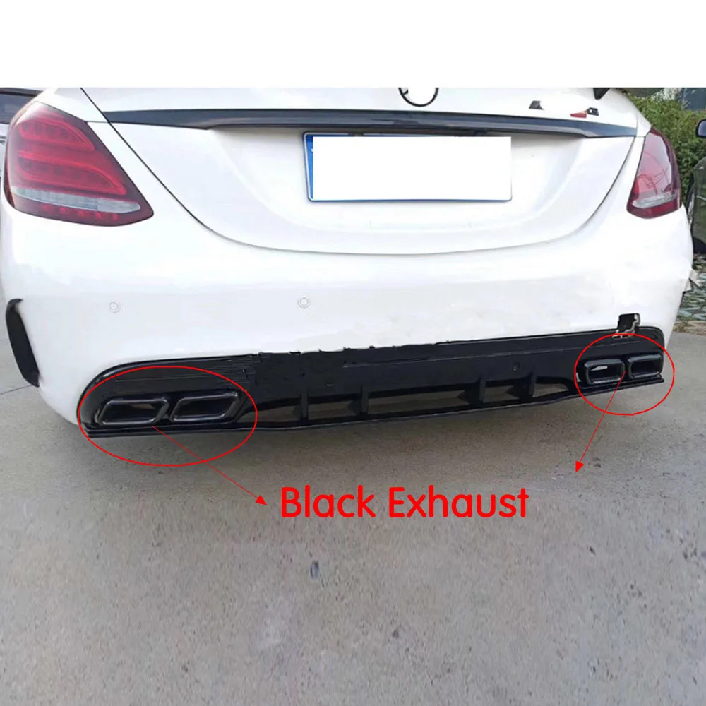 Для W205 Автомобильный задний бампер диффузор для Mercedes Benz C Class C205 Sport C43 AMG Coupe 14 18 с