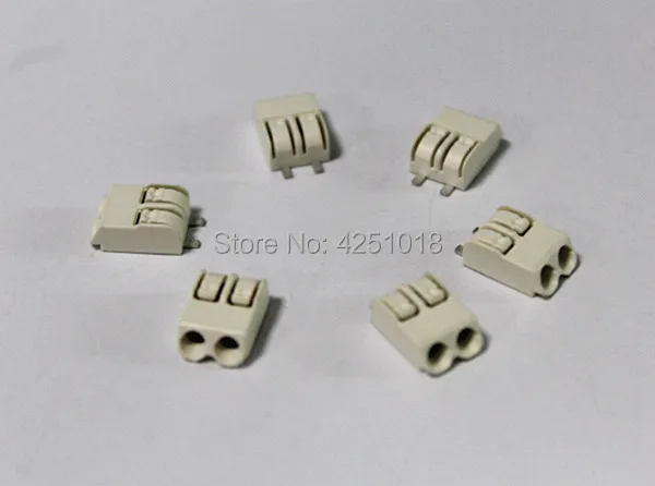 SMD2060 LED PCB Interconnect Terminal Block 50PCS/lot Push-in Button in Tape-And-Reel Packaging