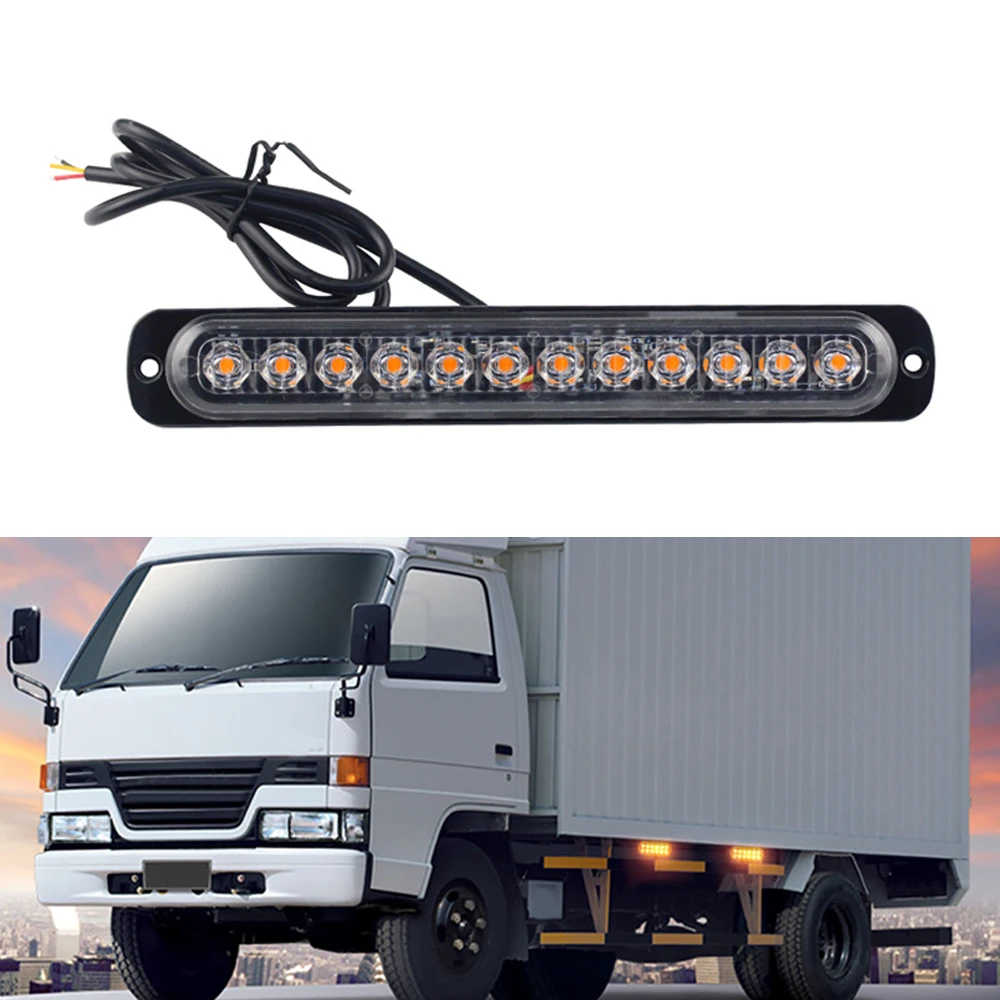 4 шт. 12led стробоскоп-светильник s на автомобиле стробоскоп Предупреждение ющий светильник для грузовика светодиодный боковой фонарь стоп-сигнал желтый белый красный синий дорожный парковочный светильник