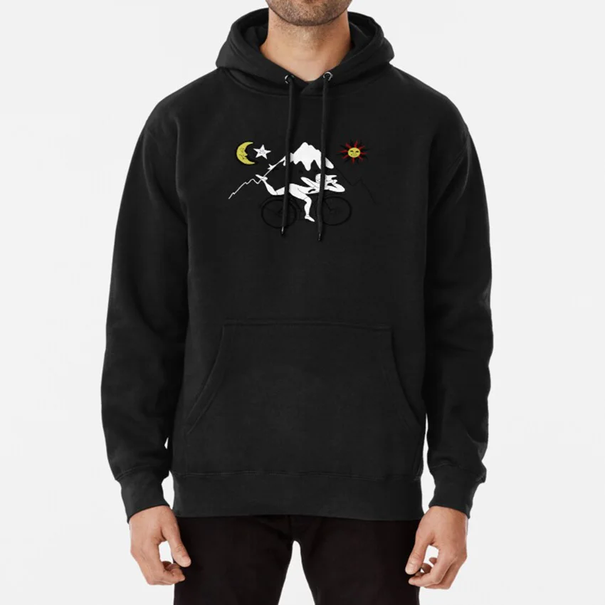 Bicycle Day Hoodie Acid Albert Hoffman Lsd Tripping Drugs Blotter Paper | Мужская одежда