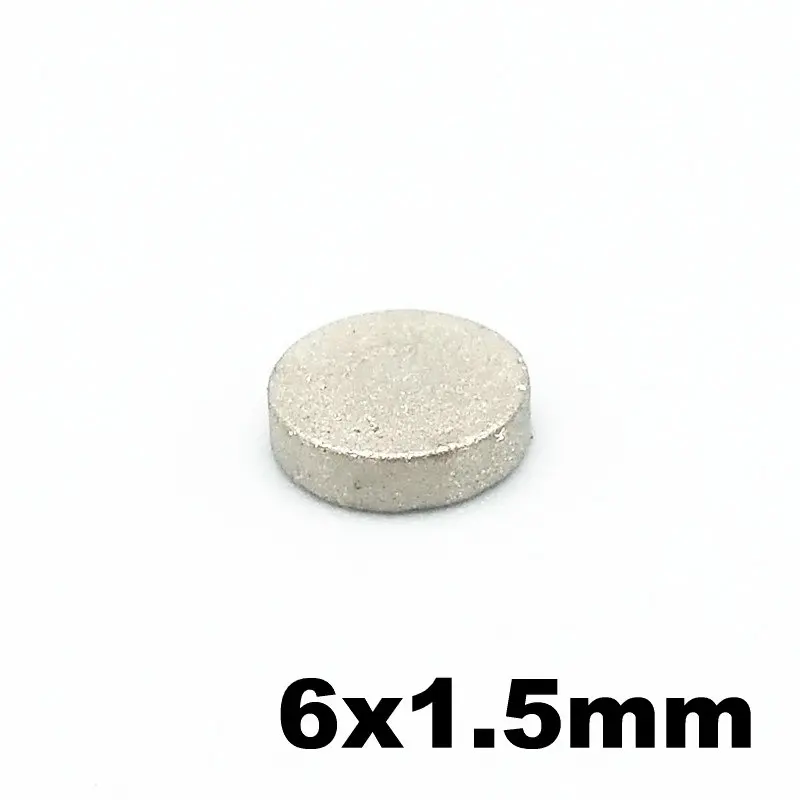 SmCo магнит тонкий диск Диаметр диам. 6x1,5 мм класс YXG28H 350 градусов C высокая температура постоянные редкоземельные магниты 100 шт