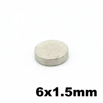 

SmCo Magnet Thin Disc Diameter Dia. 6x1.5 mm Grade YXG28H 350 Degree C High Temperature Permanent Rare Earth Magnets 100pcs