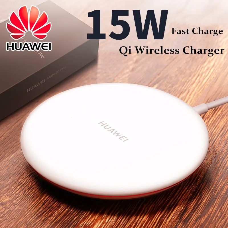 Оригинальное Беспроводное зарядное устройство Huawei CP60 15 Вт QI и кабель Type C для iphone