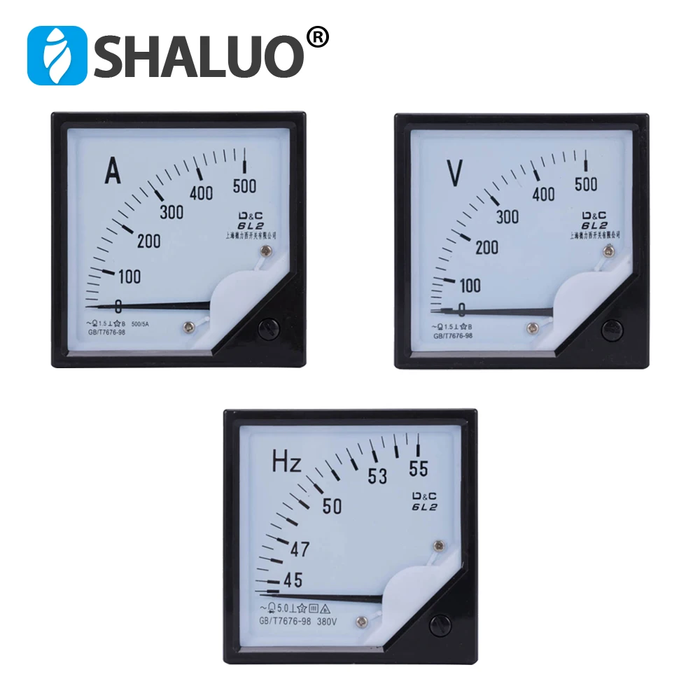 6L2-A 500V 55HZ diesel generator set DC meter Voltmeter Ammeter Frequency Hertz Pointer digital panel 500A 400A 300A 100A | Инструменты