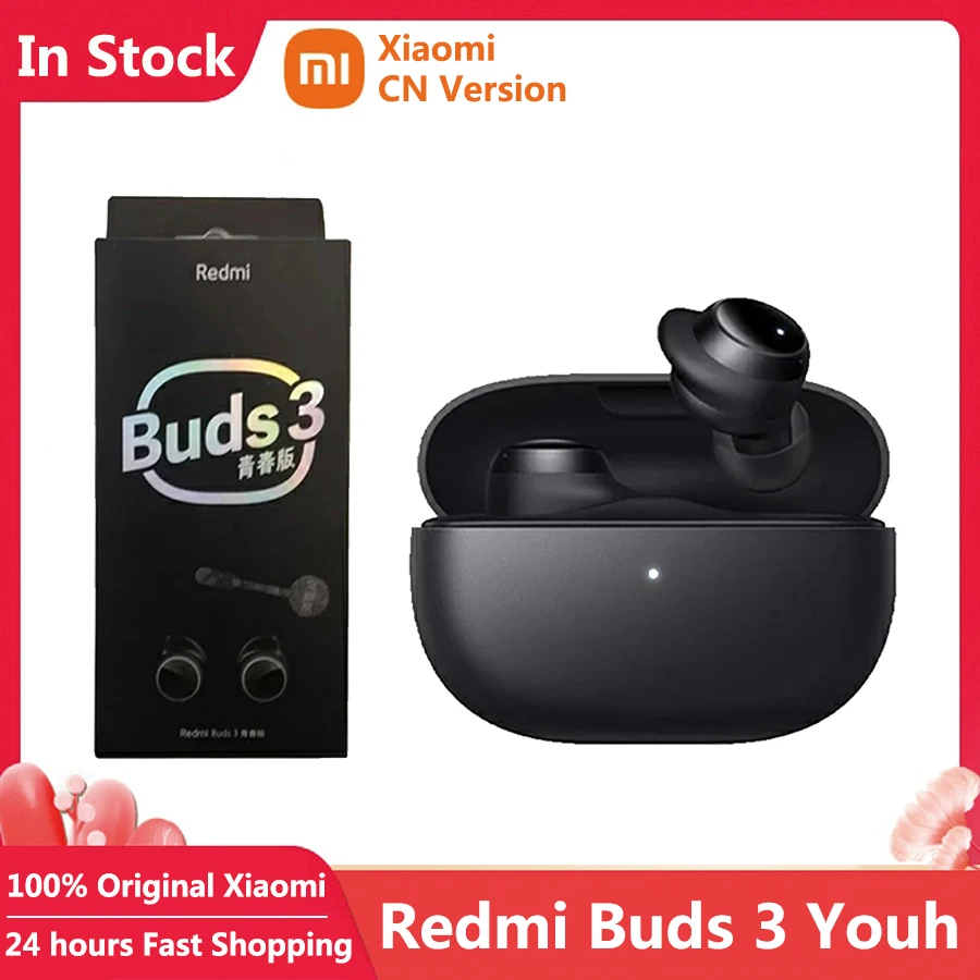 Xiaomi Redmi Buds 3 Youth Lite Edition Bluetooth 5.2 Gaming Headset 18Hours Battery Life Mi True Wireless Automatic Link |