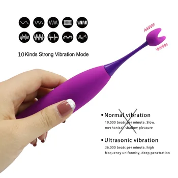 

10 Speed Vibration Clitoris Stimulator - USB Charging Nipple Stimulate Vibrating Massager for Women Health Care Massage Tools