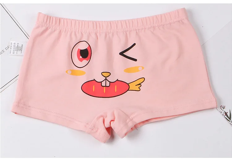 4pcs/lot New fashion kids panties girls' briefs female child underwear lovely cartoon panties children clothing baby clothe