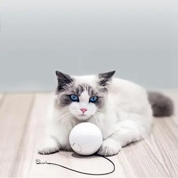 

Pet Cat Interactive Toy Automatic Rolling Ball Jumping Cat Toy Powered By Battery Interactive Ball Training Pet Supplies