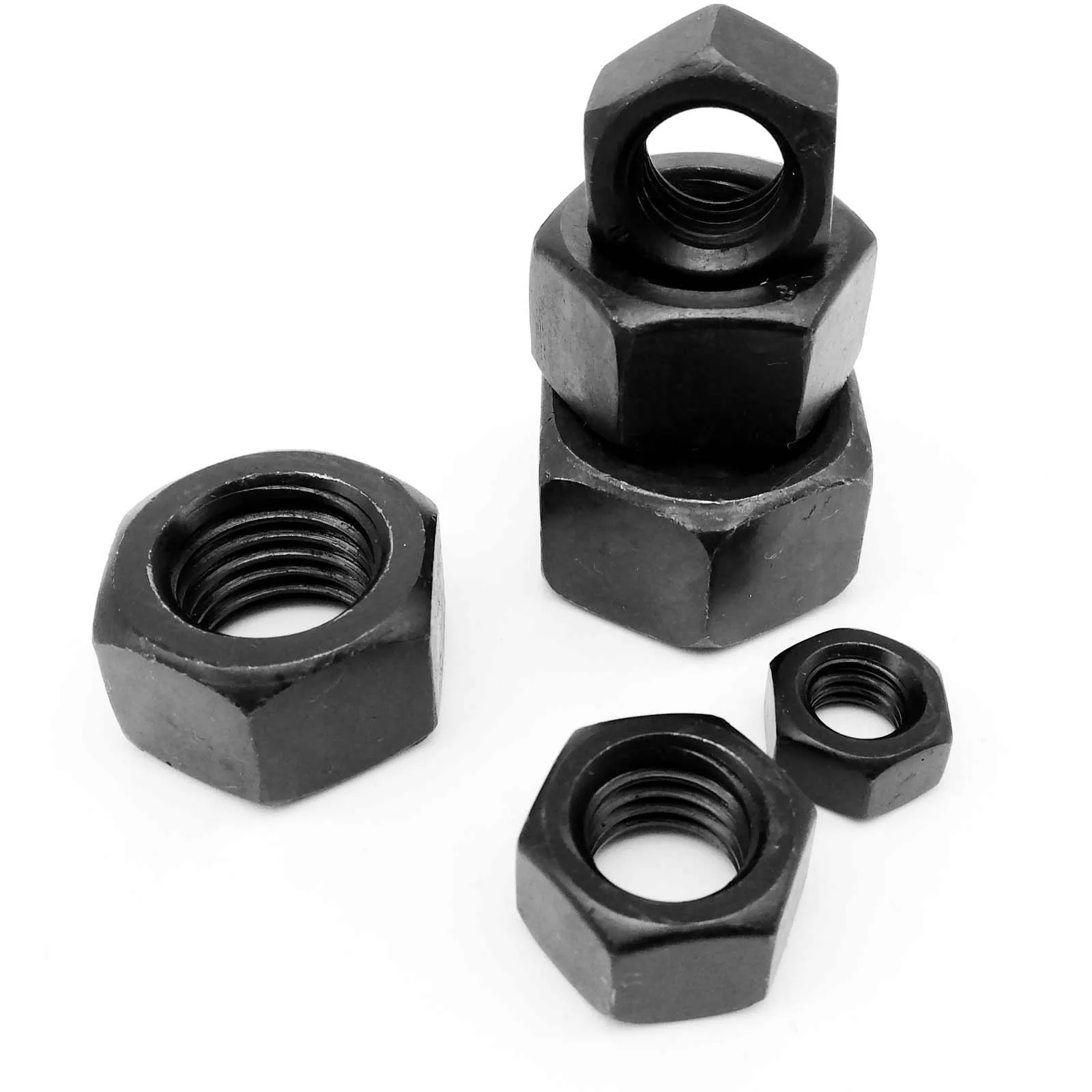 M1~M20 Black/White Nylon plastic Hexagon Nuts 