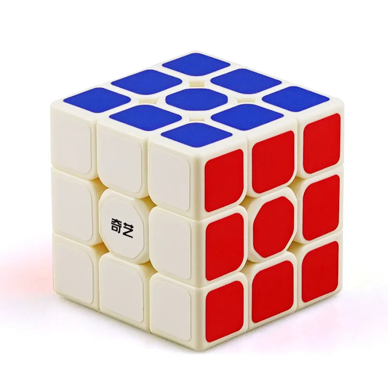 Qiyi воин w Magic Cube воин S Красочные stickerless Кубик Рубика антистресс 3x3x3, обучающая и образовательная головоломка, магический куб, игрушка - Цвет: QIhang White