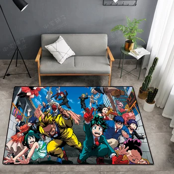 

Cartoon My Boku No Hero Academia Floor Rug Carpet Bedroom Doormat Non-slip Mat Cartoon Gift