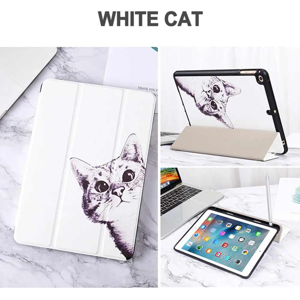 Защитный чехол iPadmini5 со слотом для ручки iPad5/6 shell Air1/Air2/Air3 Защитная крышка для ручки вставка для хранения Pro10.5 силикон