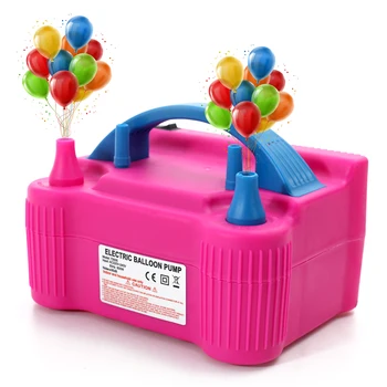 

Electric Air Pump 110V-240V Electric High Power Two Nozzle Air Blower Balloon Inflator Pump Fast Portable Inflatable Tool
