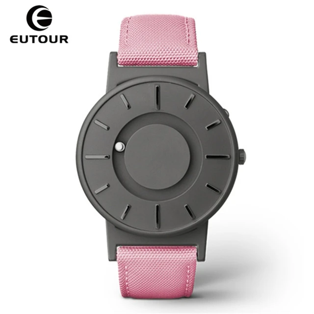  EUTOUR Reloj de pulsera para hombre, magnético, minimalista,  unisex, de cuarzo, con pulsera de acero inoxidable, 1.575 in, Negro -,  Minimalista : Ropa, Zapatos y Joyería