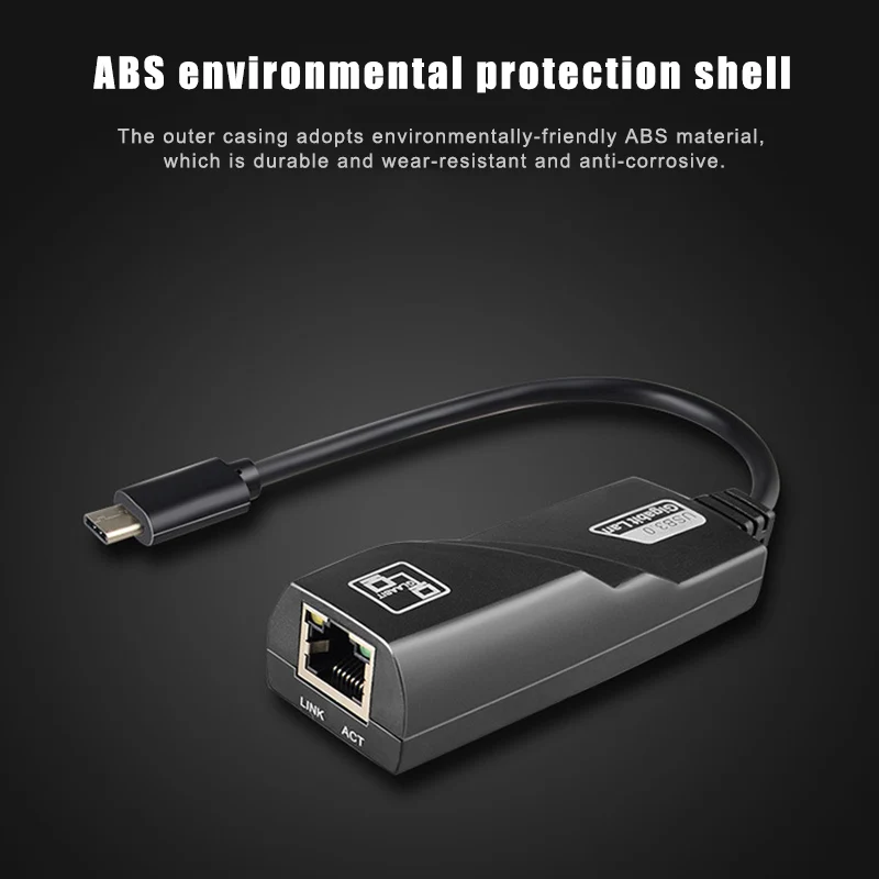 Тип C к RJ45 Gigabit 1000M сети Ethernet адаптер для ноутбука домашний офис VH99