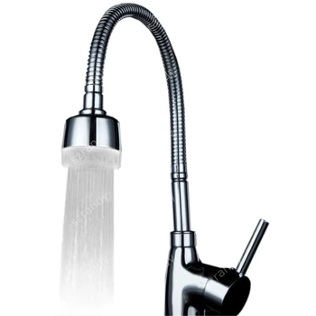 

Single White color led faucet light without battery(Aerator for faucet) with blister packing with adaptor