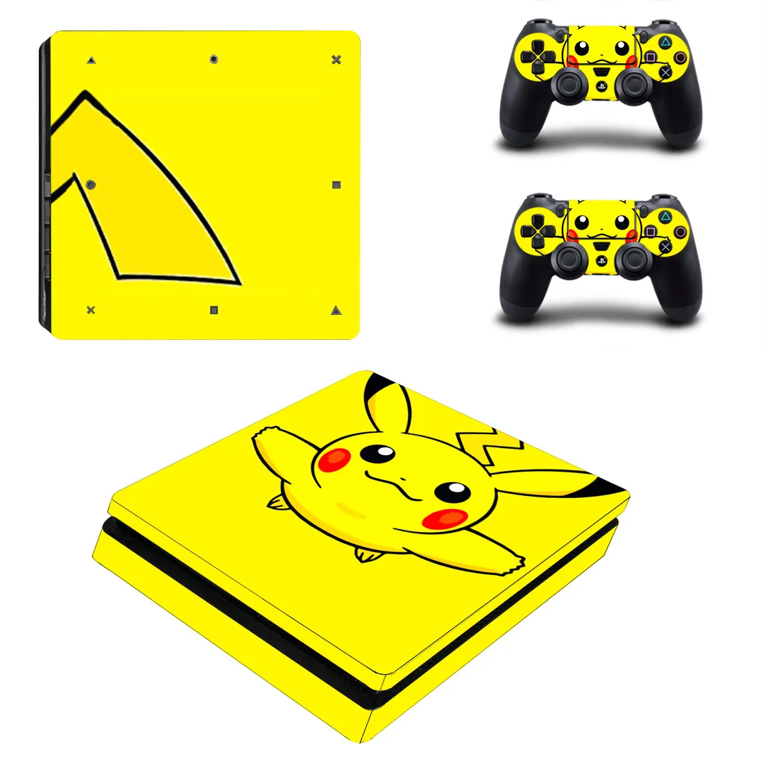 PS4 Slim sticker s Play station 4 тонкий виниловый стикер Пикачу Pegatinas для playstation 4 Slim консоль и контроллер