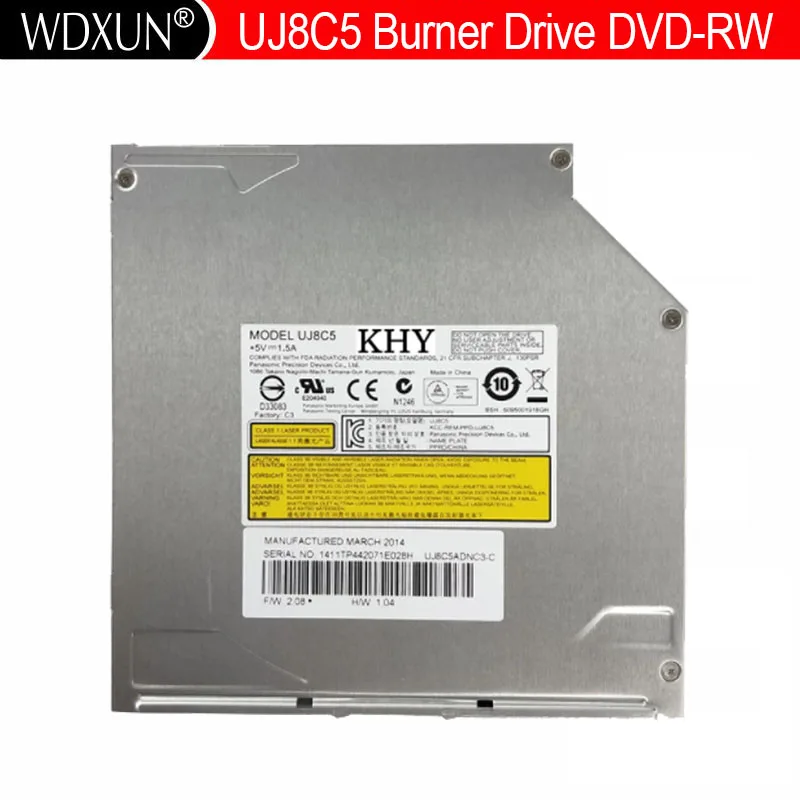 Все новые 12 7 мм слот SATA загрузка ноутбука Внутренний DVD R/RW RAM привод горелка UJ8C5