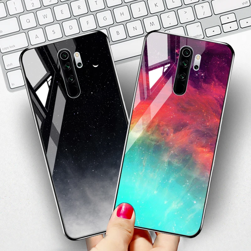 Tempered Glass Case For Xiaomi Redmi Note 8 9 Pro Cases Poco X3 NFC M3 Redmi Note 10