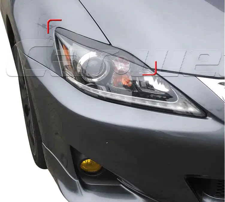 100% задние фары из углеродного волокна веки для бровей Lexus IS IS250 IS300 IS350 передний