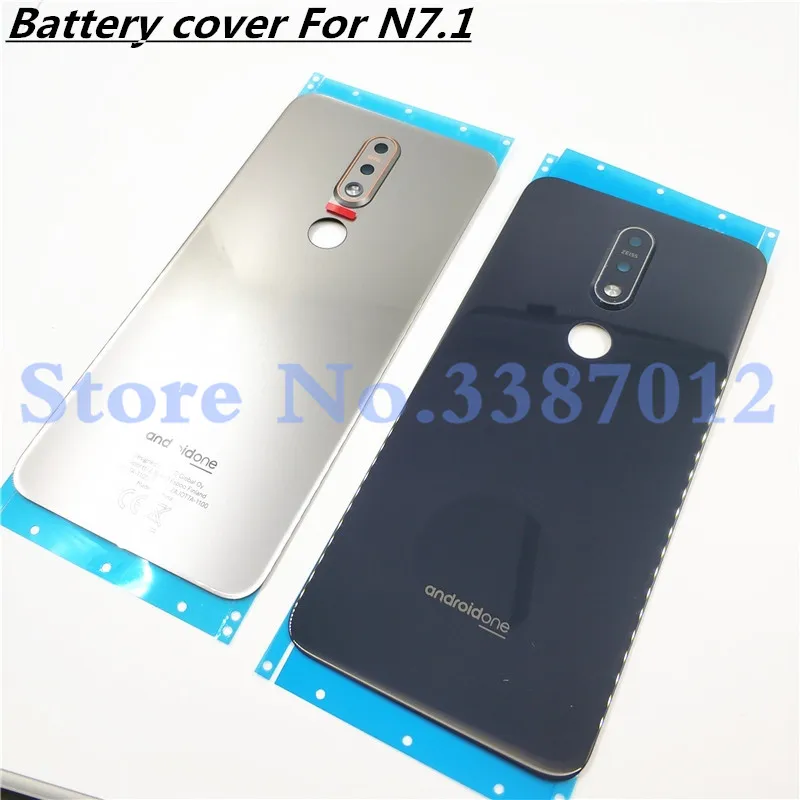Оригинал для Nokia 7 1 TA-1100 1096 1095 1085 1097 задняя крышка батарейного отсека стеклянный