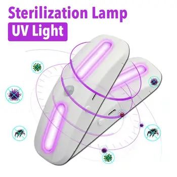 

Rechargeable UV Lamp Germicidal Disinfection Ultraviolet Sterilizer LED Light The lamp comes with induction constant light mode.